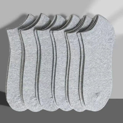 Unisex Casual Plain Color Boat Socks Thin Breathable Comfy Anti Odor Sweat-absorbing Ankle Socks For Men Women black,white,gray.