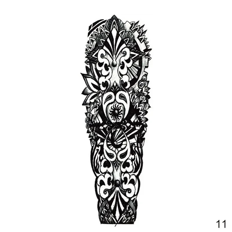 16 Designs Full Arm Temporary Tattoo Sleeve Waterproof Tattoos For Cool Men Women Tattoos Stickers On The Body Art #272596