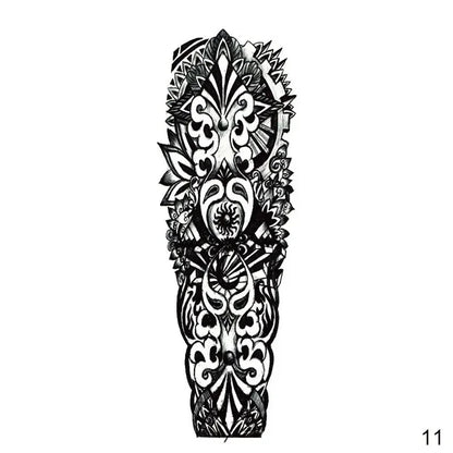 16 Designs Full Arm Temporary Tattoo Sleeve Waterproof Tattoos For Cool Men Women Tattoos Stickers On The Body Art #272596