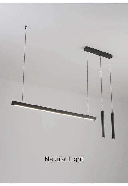 Esszimmerlampe Küchenleuchten Wort lange Restaurant Kronleuchter moderne minimalistische Bürolampen Nordic Bar Insel Kronleuchter.