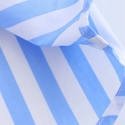 women's striped loose shirt with collar decoration for spring and summer new casual women's clothing.