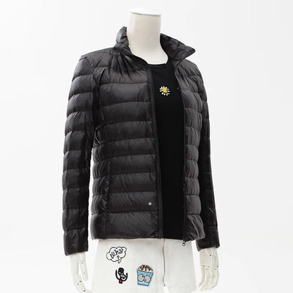 13 Farben Frauen Frühling Puffer Mantel 2023 Neuheiten Ultra Licht Weiße Ente Unten Jacke Koreanische Slim Fit Kurze Parkas