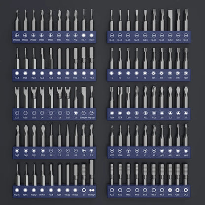 Elektroschrauber-Präzisionssets, 62-in-1-Elektrowerkzeug-Set, wiederaufladbar, kabellos, Mini, kleine magnetische Bits für Xiaomi Cell Mobile
