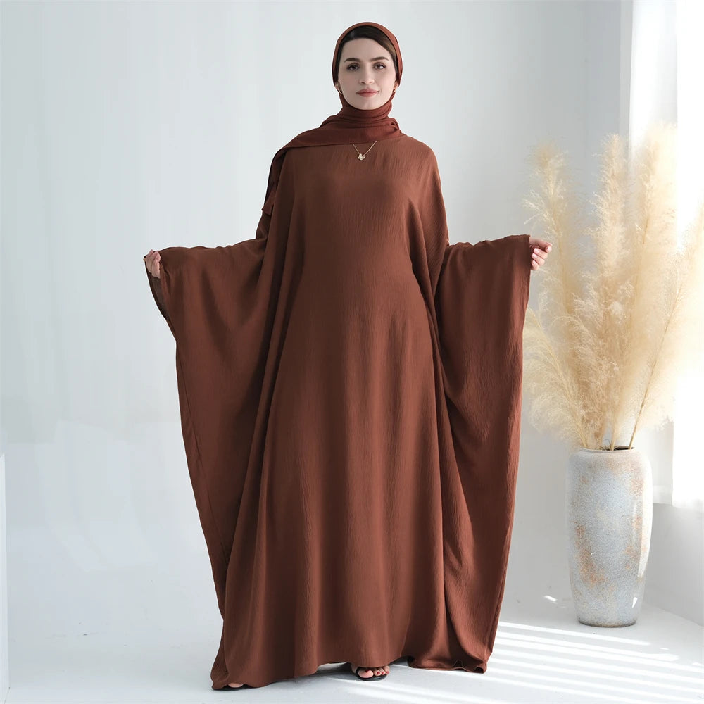 Ramadan Eid Baumwolle Leinen Khimar Abaya Set Dubai Muslim Sets Hijab Kleid Kaftan Abayas Kaftan Marocain Femme Vestidos Para Mujer