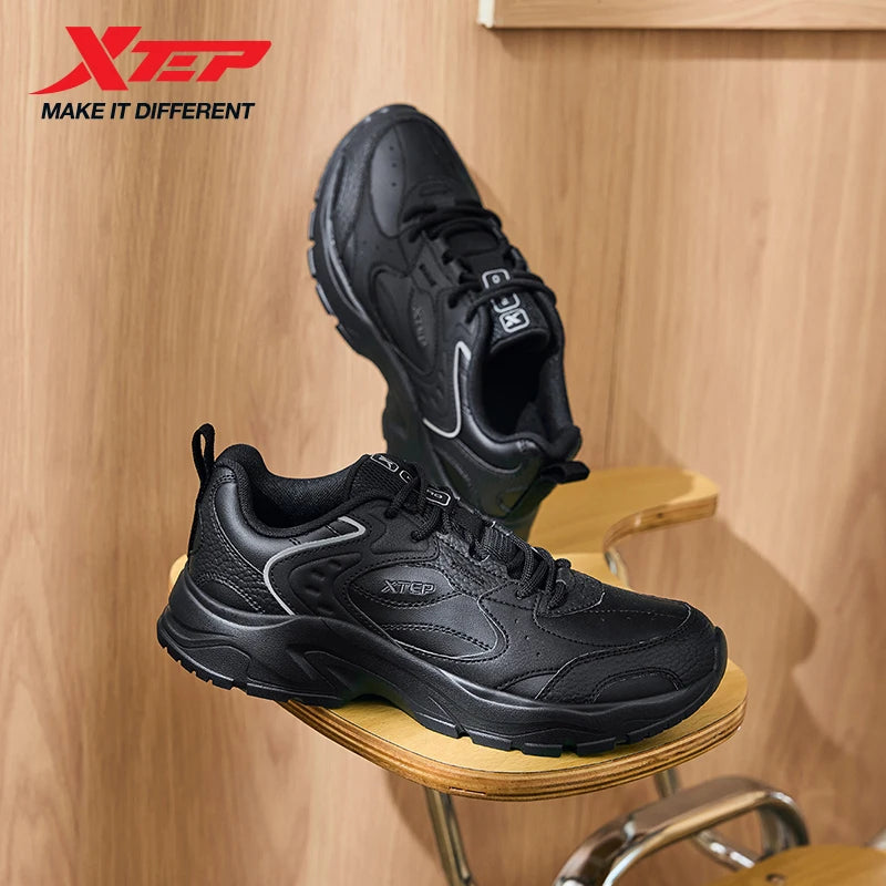 Xtep Women's Casual Shoes 2024 Winter Trendy Retro Durability Comfortable Sneakers Stability Sports Shoes 876418320008.