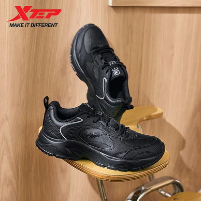 Xtep Women's Casual Shoes 2024 Winter Trendy Retro Durability Comfortable Sneakers Stability Sports Shoes 876418320008.