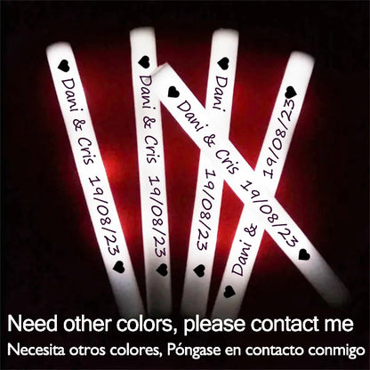 12/30/60 Stück LED-Leuchtstäbe, bunt, RGB-Leuchtschaumstoffstäbchen, Jubelröhre, dunkles Licht für Weihnachten, Geburtstag, Hochzeit, Partyzubehör.