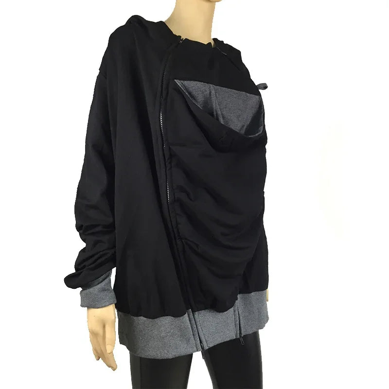 Autumn Winter Kangaroo Baby Carrier Hooded Hoodies Sweatshirt For Father Babywearing Jacket Multifunctional Kangaroo Clothes.