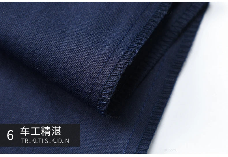 2025 Spring Autumn New Men's Straight Casual Pants Business Fashion Khaki Grey Red Black Solid Color Trousers Plus Size 38 40