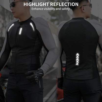 WOSAWE Men's Motorcycle Racing Jacket Off-Road CE Protective Gear Motocross Soft Armor Body Protector Sports Racing Equipment.