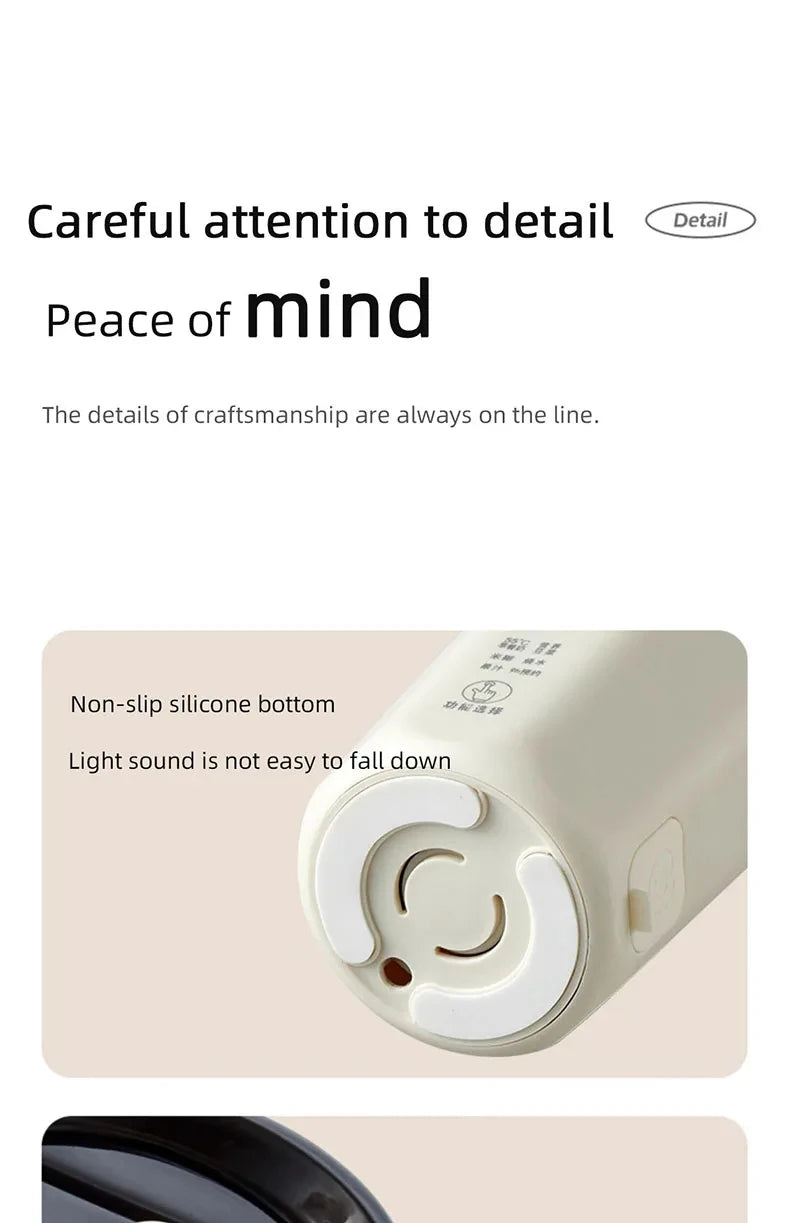 220V Mini Soy Milk Machine Electric Juicer Blender Mixer Wall Breaking Machine Soybean Milk Maker Breakfast Machine 350ml