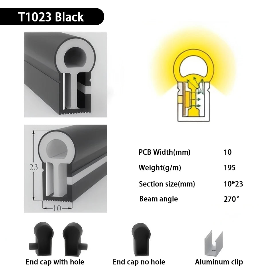 IP67 Waterproof Led Neon Silicone Flexible Light Tube Suitable for 5mm 8mm 10mm 12mm PCB WS2812B WS2811 5050 RGB Light Strip