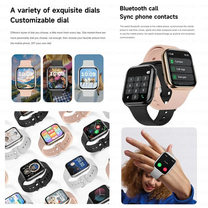 2025 New Original For Apple Watch Series 10 Women SmartWatch GPS Track Bluetooth Call NFC IP68 Waterproof Compass Men SmartWatch.