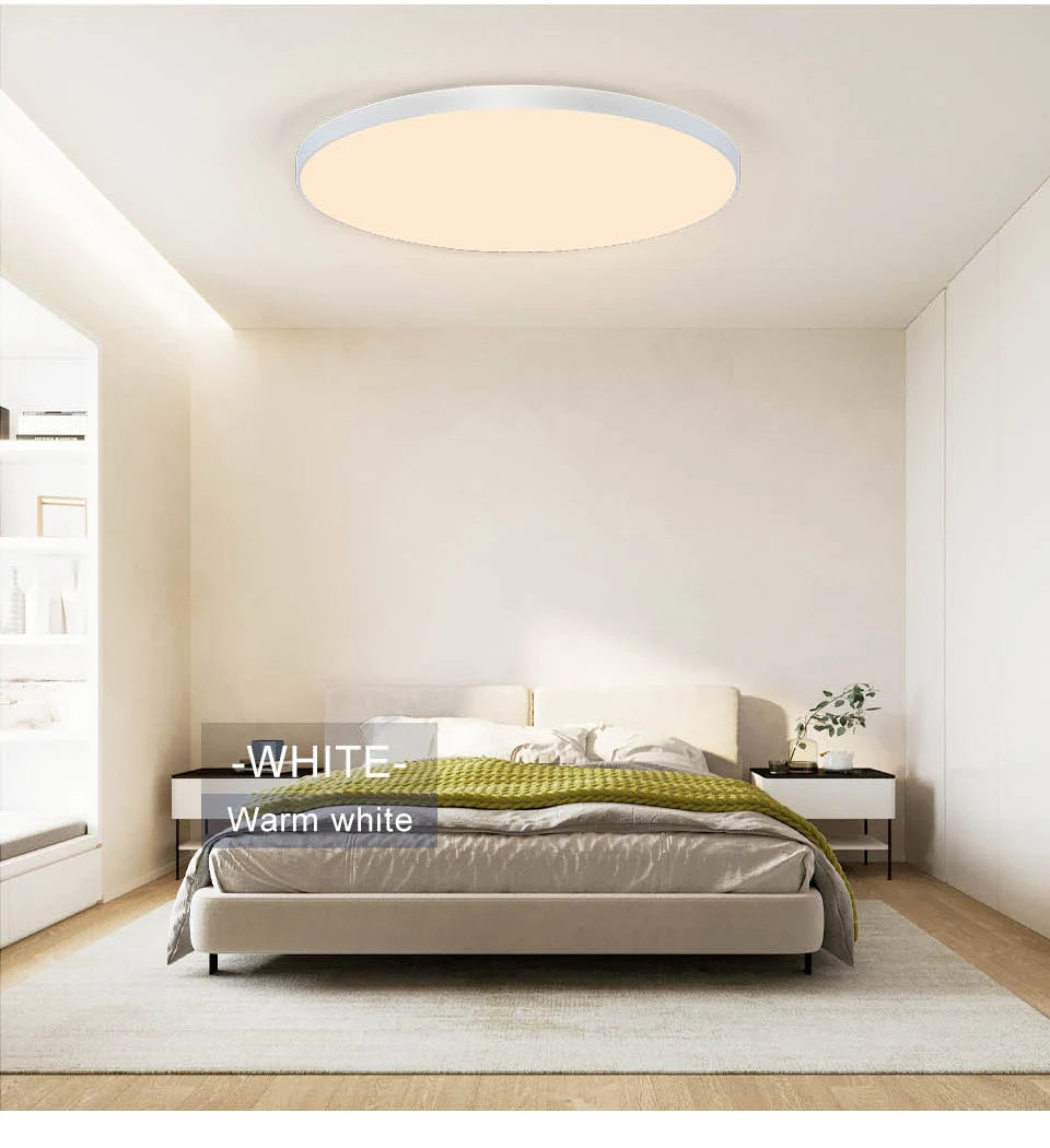 Intelligente LED-Deckenleuchte, 36 W, 50 W, dimmbar, moderne LED-Deckenleuchten mit APP-Fernbedienung für Schlafzimmer, Wohnzimmer.