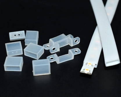 1-10m White/Transparent Neon Silicone Tube LED Rope Lamp Waterproof Diffuser Cover For 8/10/12m RGB Flexible Strip Light Channel.