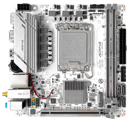 JGINYUE H610 Motherboard LGA1700 Support Intel Core i3/i5/i7/i9 12th 13th Processor Dual channel DDR4 Memory H610i GAMiNG.