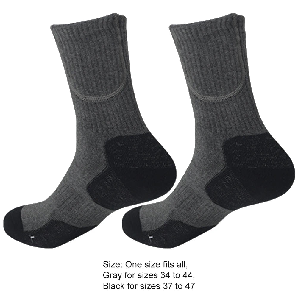 Unisex Thermal Insulated Socks Washable Electric Thermal Socks Elastic Thickened for Outdoor Sports Skiing.