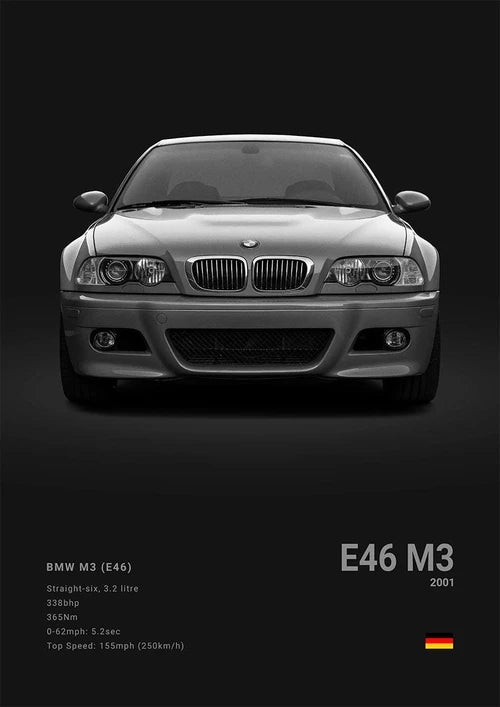 Black Background Sports Cars Poster and Prints F87 M3 M4 G90 E46 Luxury Car Canvas Painting Wall Art Pictures Room Office