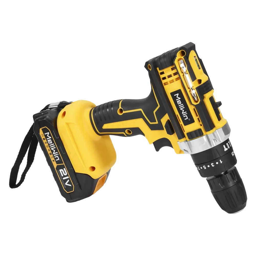 MELLWIN 25 + 3 Drehmoment Akku-Elektro-Schlagbohrschrauber-Set, Mehrzweck-Elektroschrauber-Werkzeug-Sets für Makita 18 V Akku-Pin