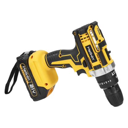 MELLWIN 25 + 3 Drehmoment Akku-Elektro-Schlagbohrschrauber-Set, Mehrzweck-Elektroschrauber-Werkzeug-Sets für Makita 18 V Akku-Pin