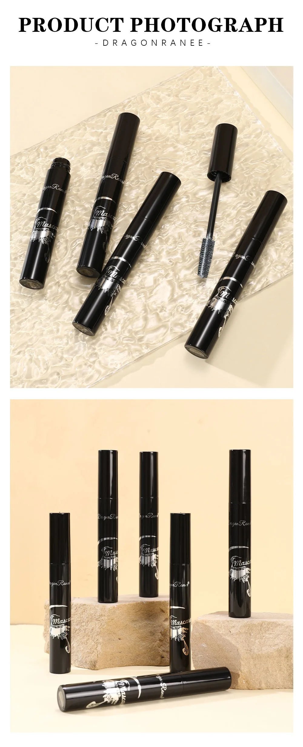 Colorful Waterproof Mascara Blue Purple Pearl Mascara Dense Eye Makeup Bronze Fine Diamond Silver Mascara Cream Cosmetics Makeup.