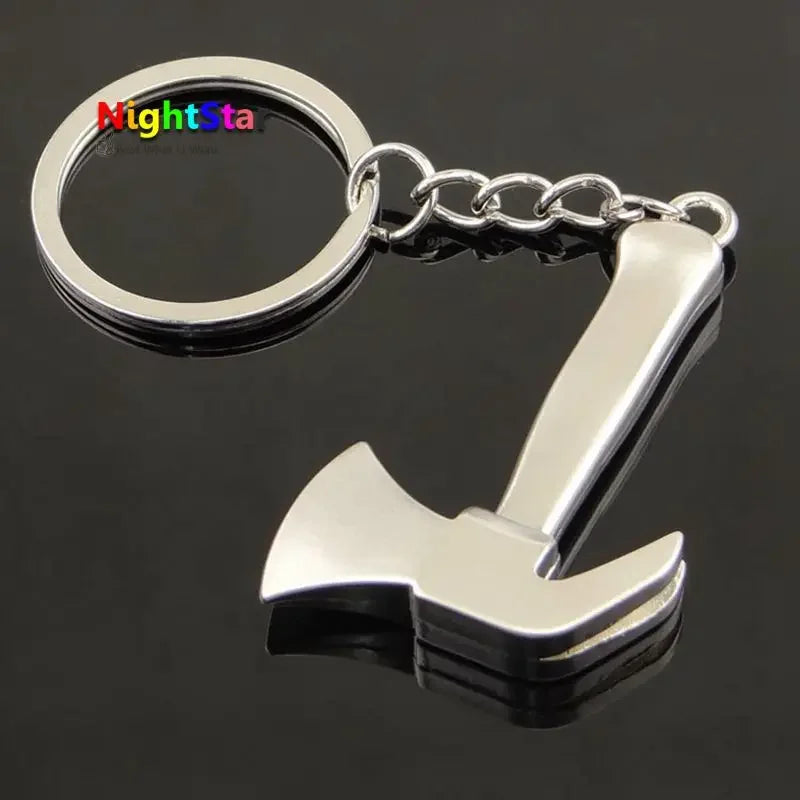 1Pcs Mini Nette Kreative Werkzeug-schlüssel Ax Zange Bohrer Herrscher Schraubendreher Spanner Schlüssel Kette Ring Schlüsselring Metall Kirsite 16 stil Geschenk
