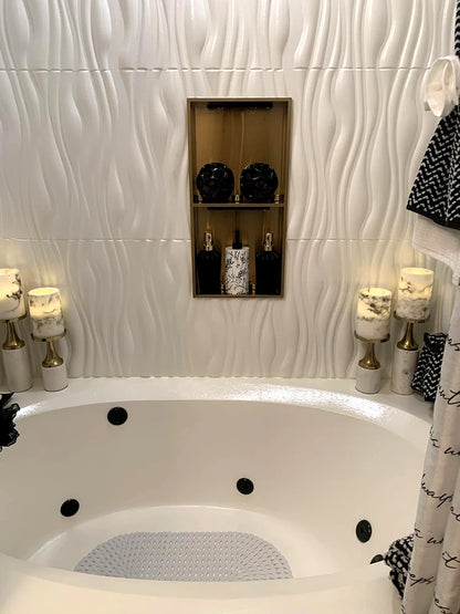 4pcs 50x50cm Champagne gold color 3D Wall Panel Shining Gold 3D Wall Sticker Wedding party background wall art Wood grain paper