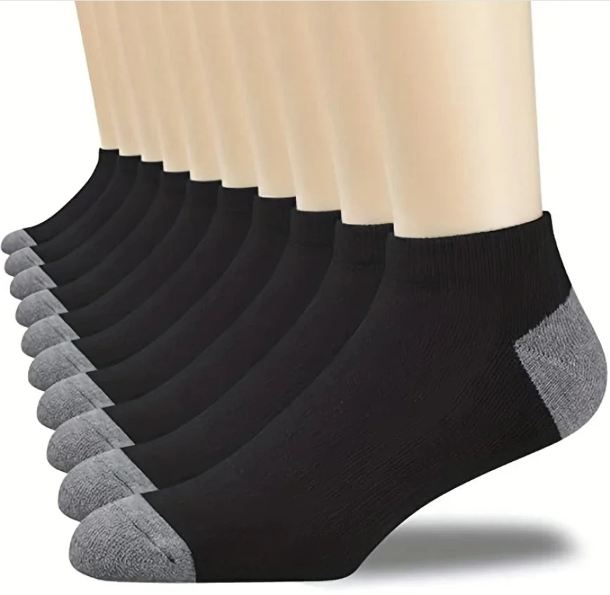 10/5/3MEN'S Mid-calf Socks Cotton Socks for All Seasons, Solid Colour and Versatile