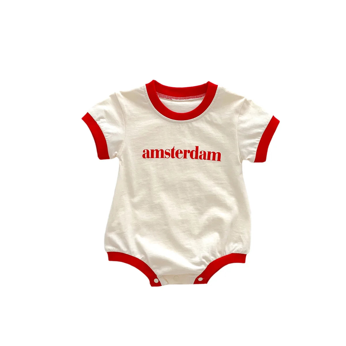Drop-Shipping Sommer Kleinkind Baby Kurzarm Brief Outfit reine Baumwolle Overalls Kinder Neugeborenen Bodys einteiliges Kleidungs stück.