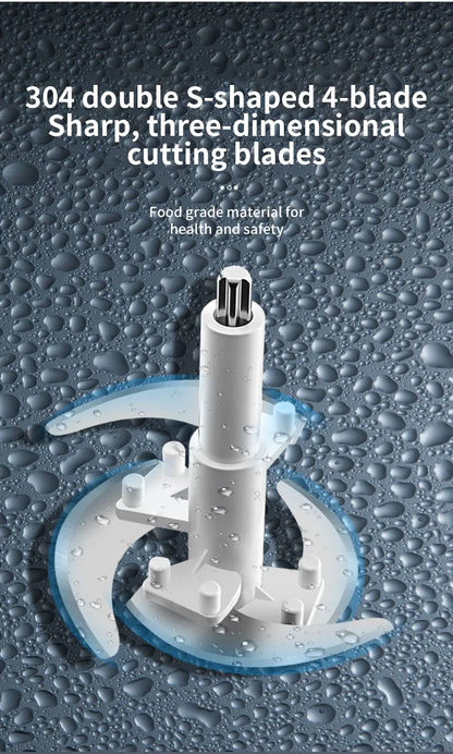 2L Meat Grinder Kitchen Chopper Electric Meat Grinders Stainless Steel Vegetable Food Processor Blender Mixer Garlic Crusher.