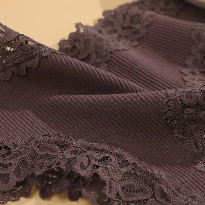 11PCS Women Lace Cotton Panties Seamless Brazilian Panties Sexy Low-Waist T-Back Bikini Female Breathable Underwear Lingerie.