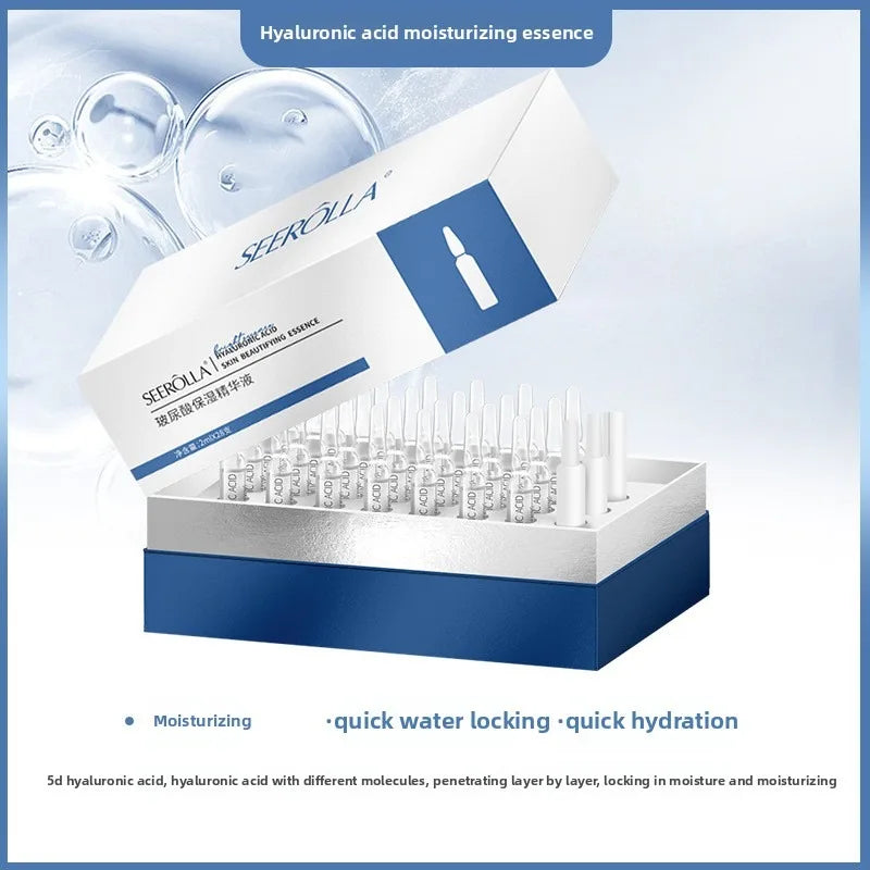 Hyaluronic Acid Serum Anti-Aging Moisturizing Shrink Pores Hydrating Whitening Essence For Microneedle Instruments Skin Care.