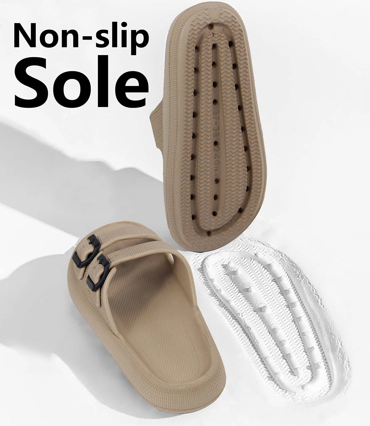 Asgard Summer Platform Sandals For Women Fashion Soft Cloud Beach Slippers With Double Buckle 2025 New Comfort EVA Flat Slides.