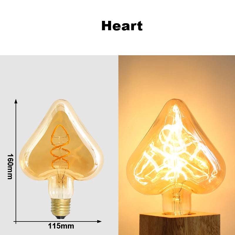 Vintage LED Edison Glühbirnen Lichter E27 AC 220V Retro Loft LED Lampe Schlafzimmer Esszimmer Für Home Dekoration innen Beleuchtung.