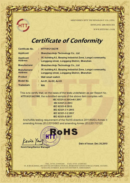 AXUS EU WiFi Smart Licht Schalter Touch Schalter RF433 Kein Neutralleiter Smart Home Leben Tuya App Steuerung Unterstützung Alexa Google Hause.