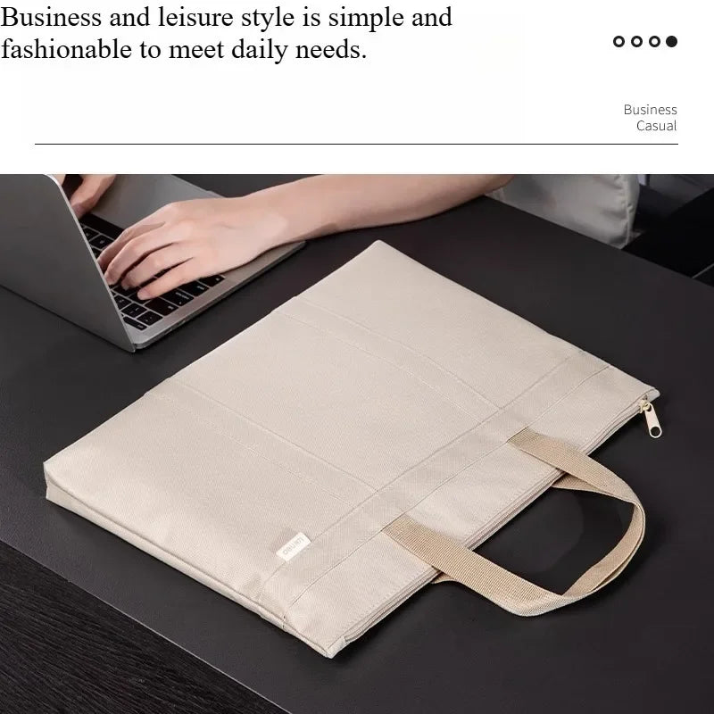 Portable document bag Oxford cloth business and leisure briefcase men and women portable document bag.