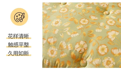 Home Textiles Comforter Stitch Printed Velvet Quilt Comforter Throw Blankets for Beds Winter Thicken Warm Quilt Core Bedding 이불