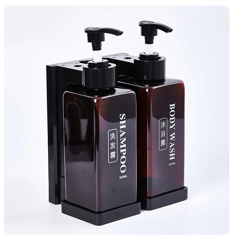 300 ml Hotel-Seifenspender zur Wandmontage, nachfüllbarer Shampoo- und Spülungsspender, für Badezimmerbedarf, Hotelparty