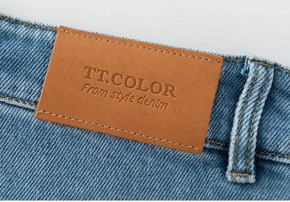 High Waist Straight Leg Jeans Women's Fashionable Denim Wide Leg Pants Slimming Narrow Version Floor-Length Autumn New Arrival