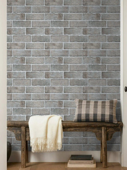 10pcs 3D Faux Brick Wall Sticker, Self-adhesive Wall Panels for Kitchen Backsplash, Bedroom, Living Room Decor, 30 x 30cm