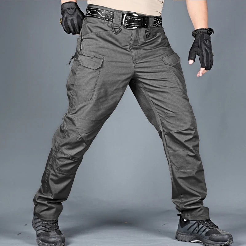 New Mens Tactical Pants Multiple Pocket Elasticity Military Urban Commuter Tacitcal Trousers Men Waterproof Cargo Pant 6XL.