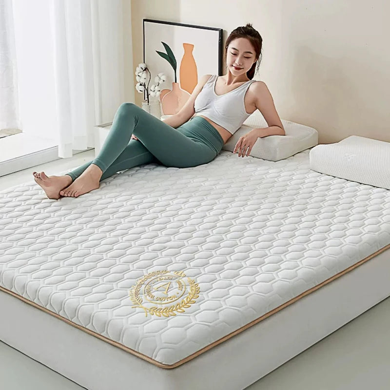Fünf-schichtige material zusammensetzung matratze verdicken 4/7 cm Haushalt Einzel Doppel Schwamm latex füllung matratzen Tatami Boden Matte