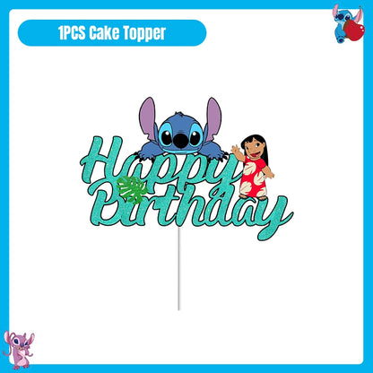 Disney Lilo und Stitch Geburtstag Party Dekoration Geschirr Tasse Teller Tischdecke Luftballons Thema Party liefert Banner Hintergrund