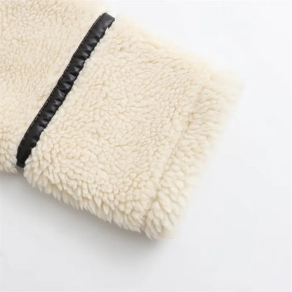 2024 rarf Herbst neue Frauen europäischen und amerikanischen Stil Kunst pelz Effekt Motorrad Jacke Mantel mit Pelz Integration