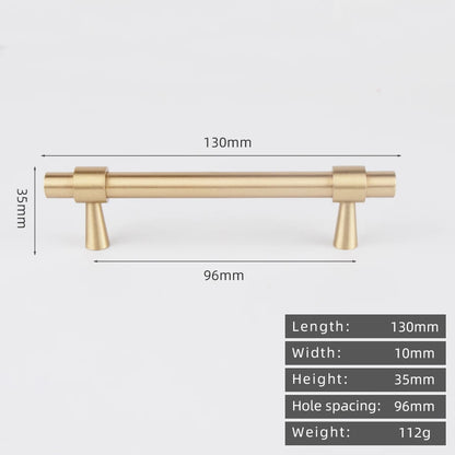 KEDLO Solid Brass Brushed Antique Brass Bronze 500mm Pull Drawer Knobs T Bar Kitchen Cabinet Handle