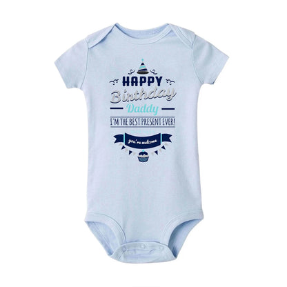 Alles Gute zum Geburtstag Papa Neugeborenes Baby Body Geschlechtsneutrale Babyartikel Säuglingskleidung Zwillinge Outfit Strampler Vater Geburtstagsgeschenk.