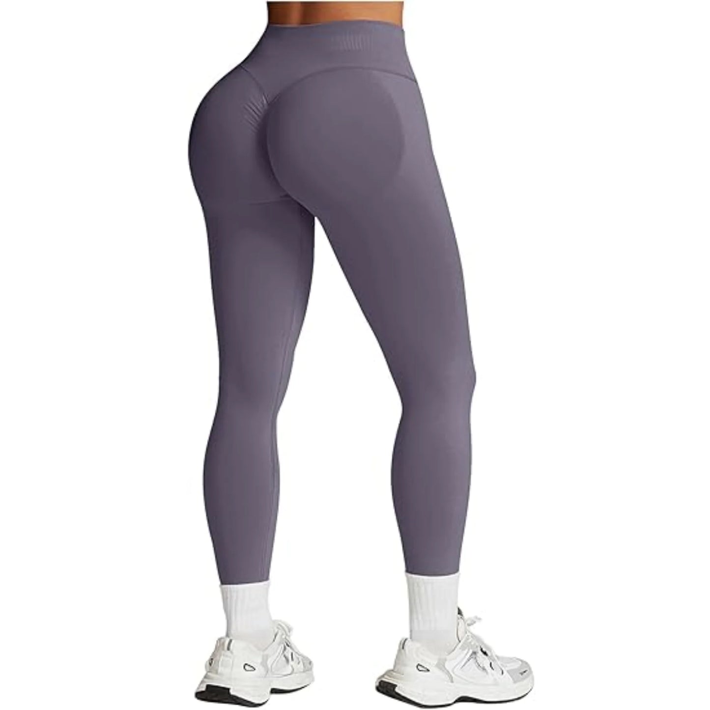 Seamless Women Solid Waist Yoga Pants Three-section Waist Sexy Hip-lifting Tight Sports Pants Fitness Exercise Yoga Pants.