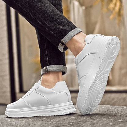 Man Lift Sneakers Men Booster Shoes Elevator  Height Increase Insole 6cm Leisure Fashion Sports  Plus Size 36-43.