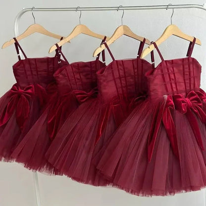 Mädchen Sling Prinzessin Kleid Kinder Kleid Neue Geburtstag Party Outfit Formelle Veranstaltung Passende Leistung Tragen Kleider