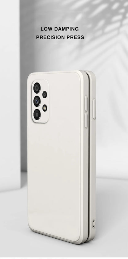 Original Silicone Phone Case for Samsung A32 A42 A52 A52S A72 A13 A23 A33 A53 A73 A14 A24 A34 A54 5G Camera Protective Cover.